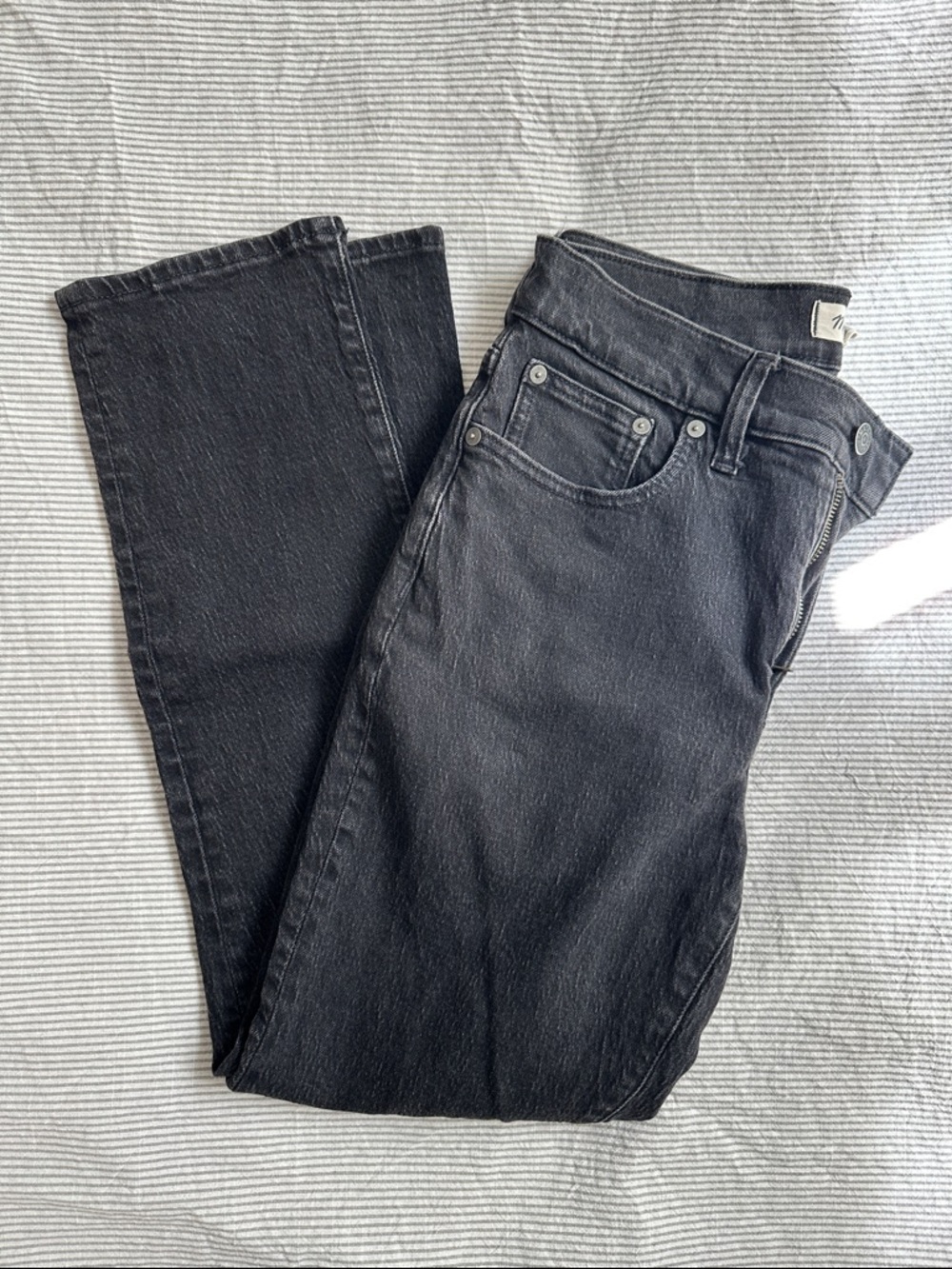 Madewell the Mid Rise Perfect Vintage Jeans in Washed Black